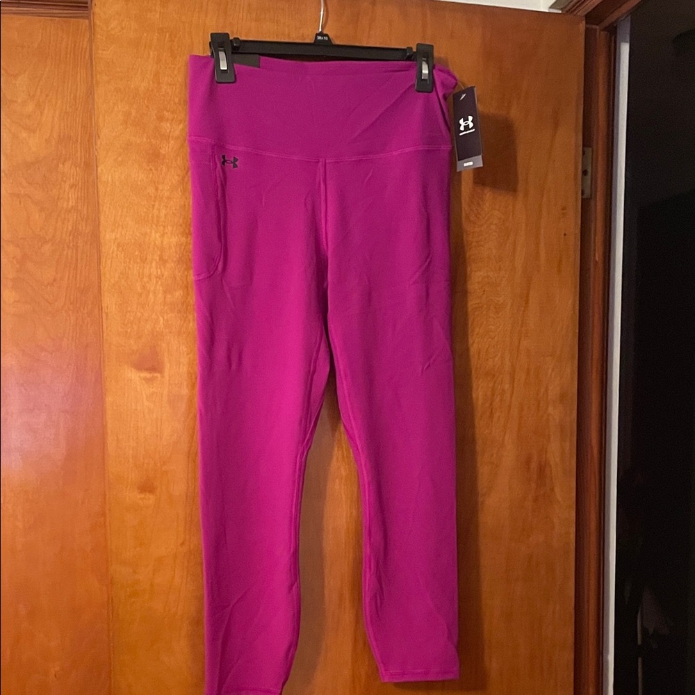Under Armour Bright Magenta High-Waist Workout Leggings
